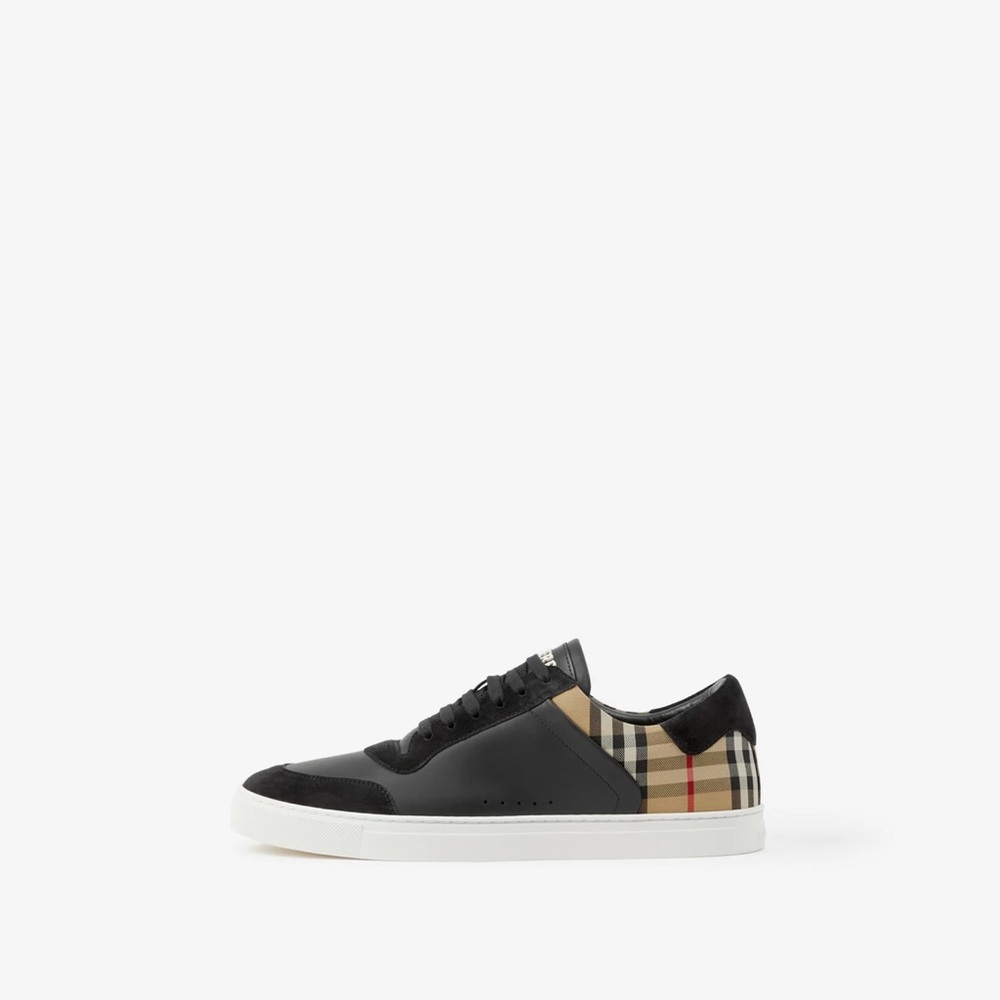 Burberry Black and Tan Men's Sneakers
